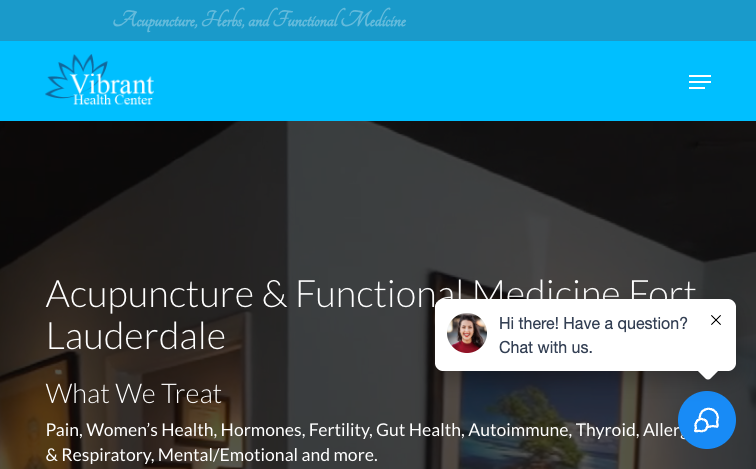 Vibrant Health Center website